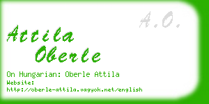 attila oberle business card